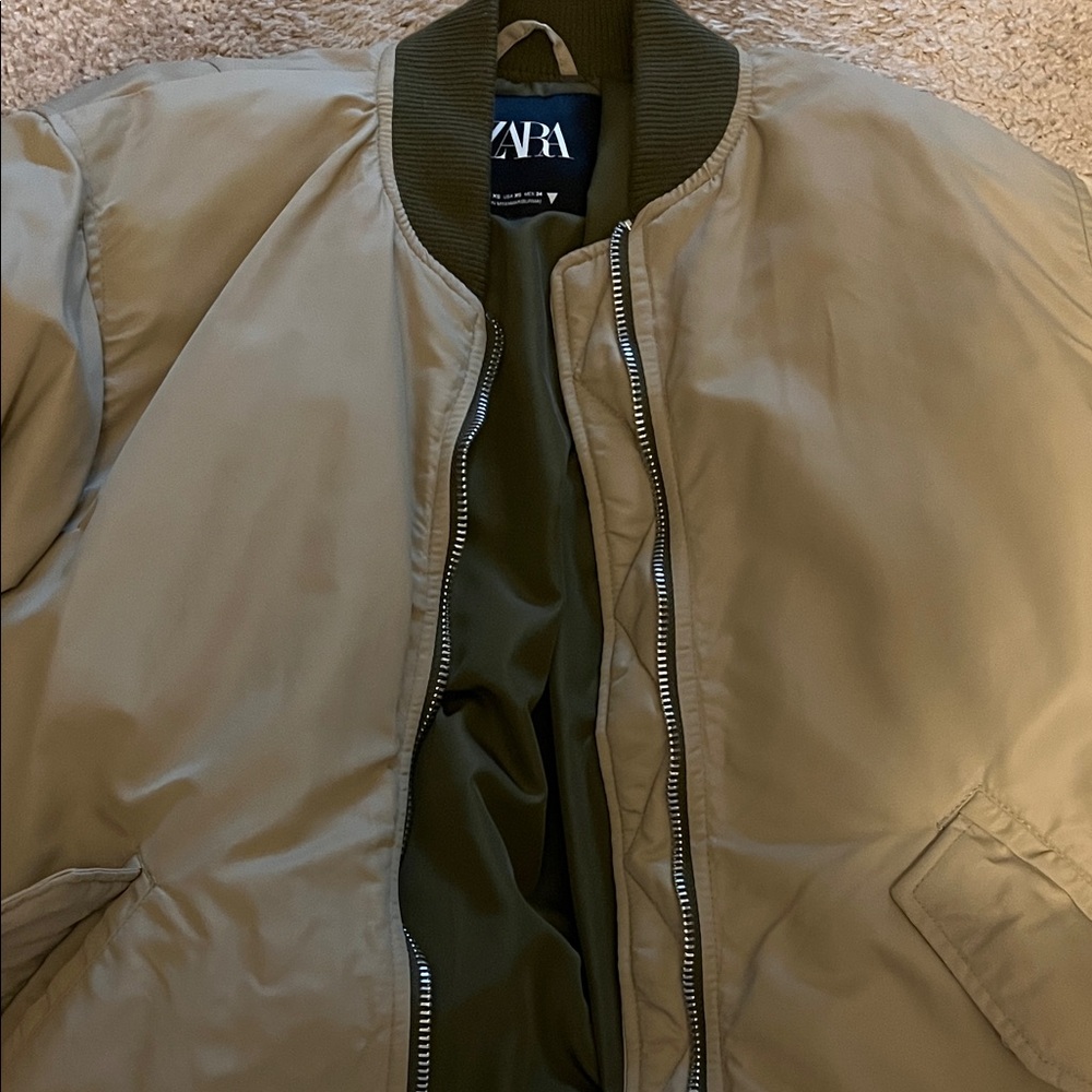 Zara oversized bomber XS